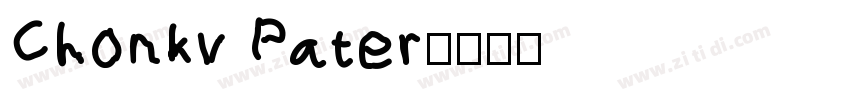 Chonky Pater字体转换